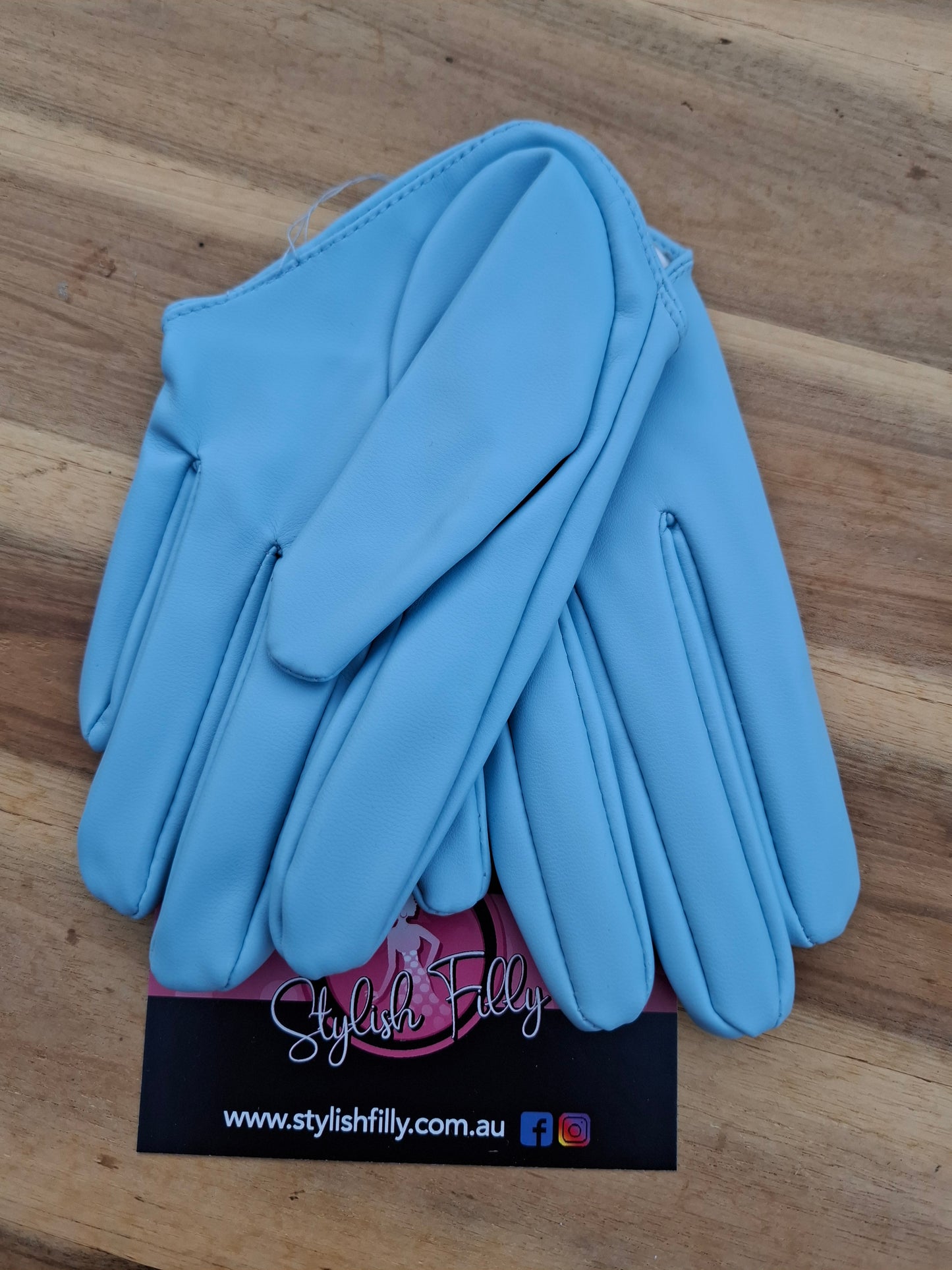 HALF PALM GLOVES (FAUX LEATHER) - 28 colours available