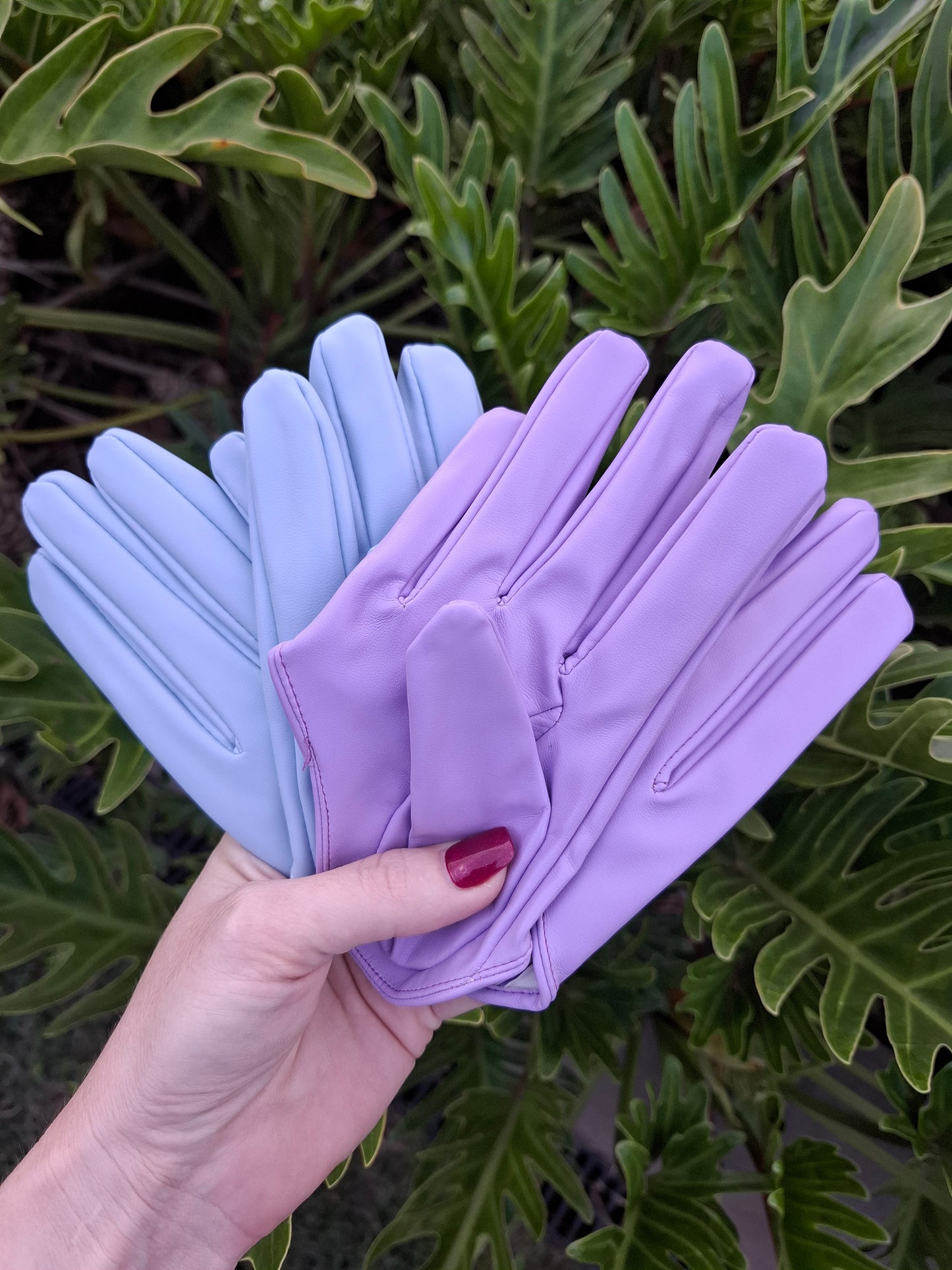 HALF PALM GLOVES (FAUX LEATHER) - 28 colours available