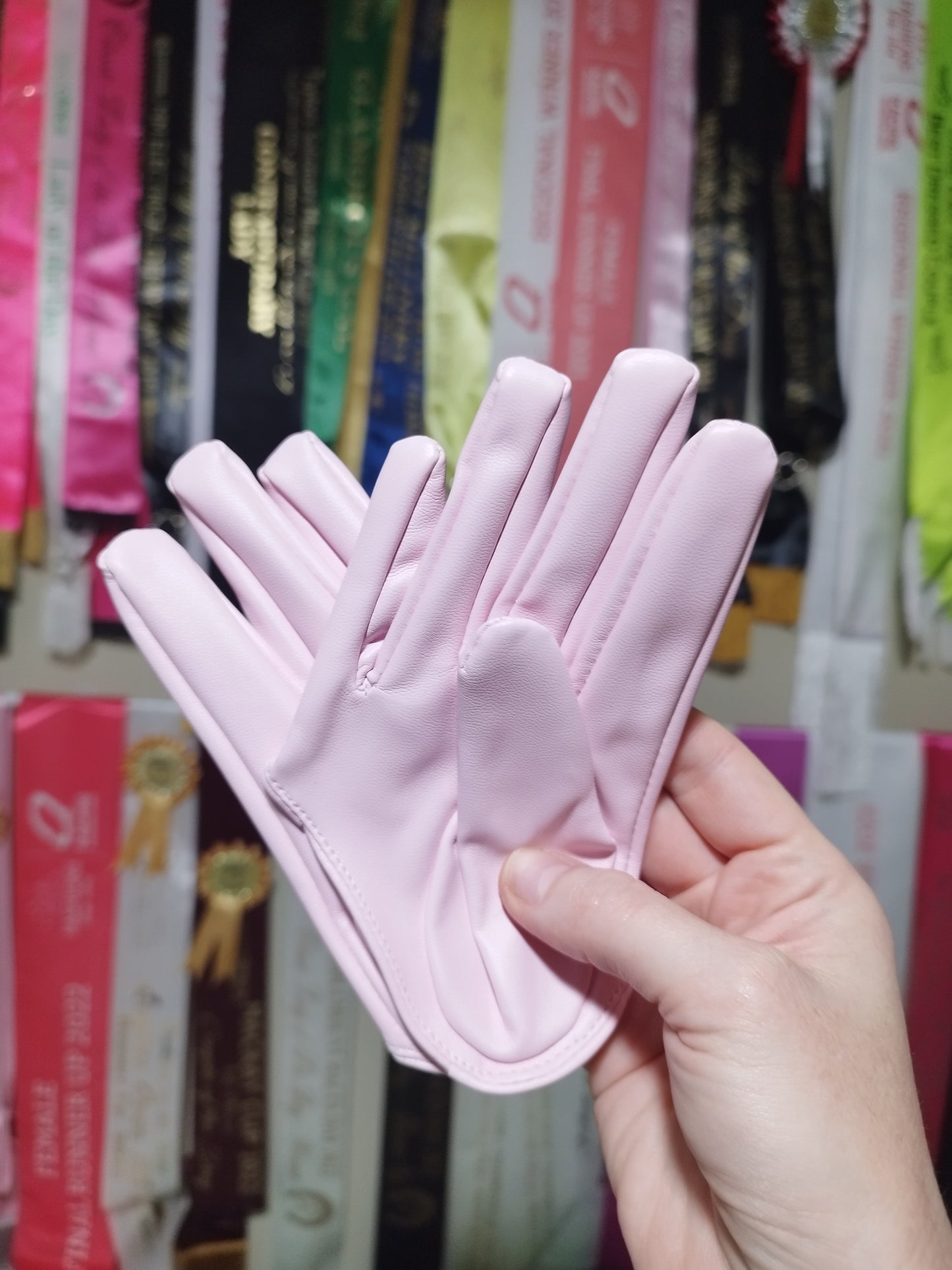 HALF PALM GLOVES (FAUX LEATHER) - 28 colours available