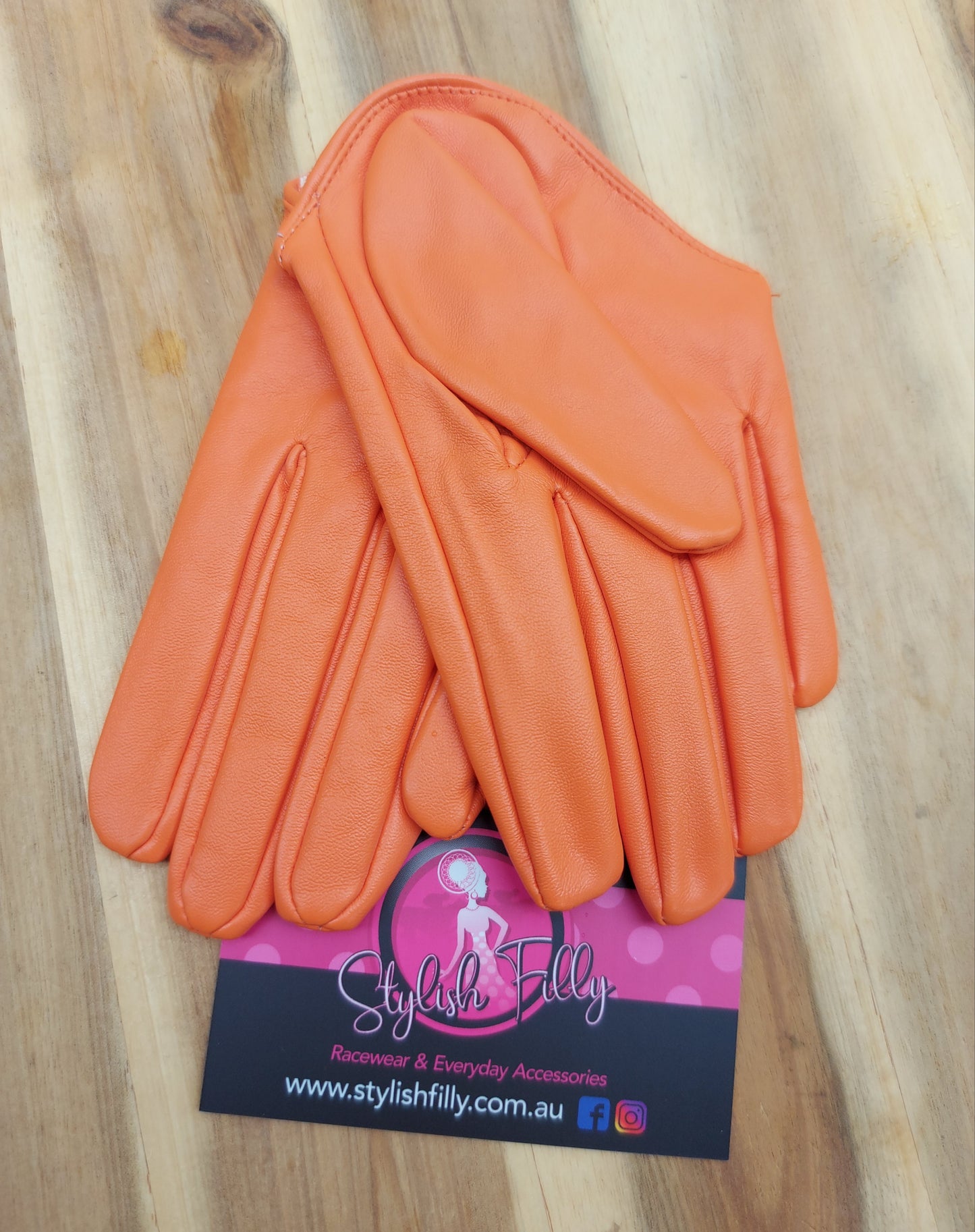 HALF PALM GLOVES (FAUX LEATHER) - 28 colours available