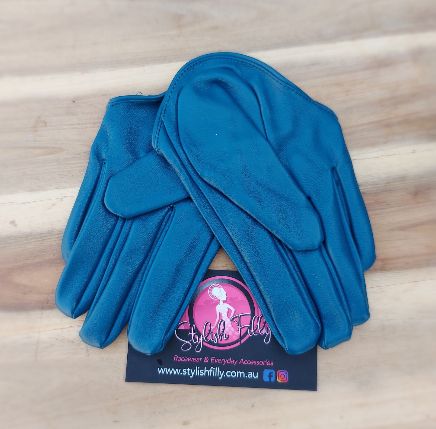 HALF PALM GLOVES (FAUX LEATHER) - 28 colours available