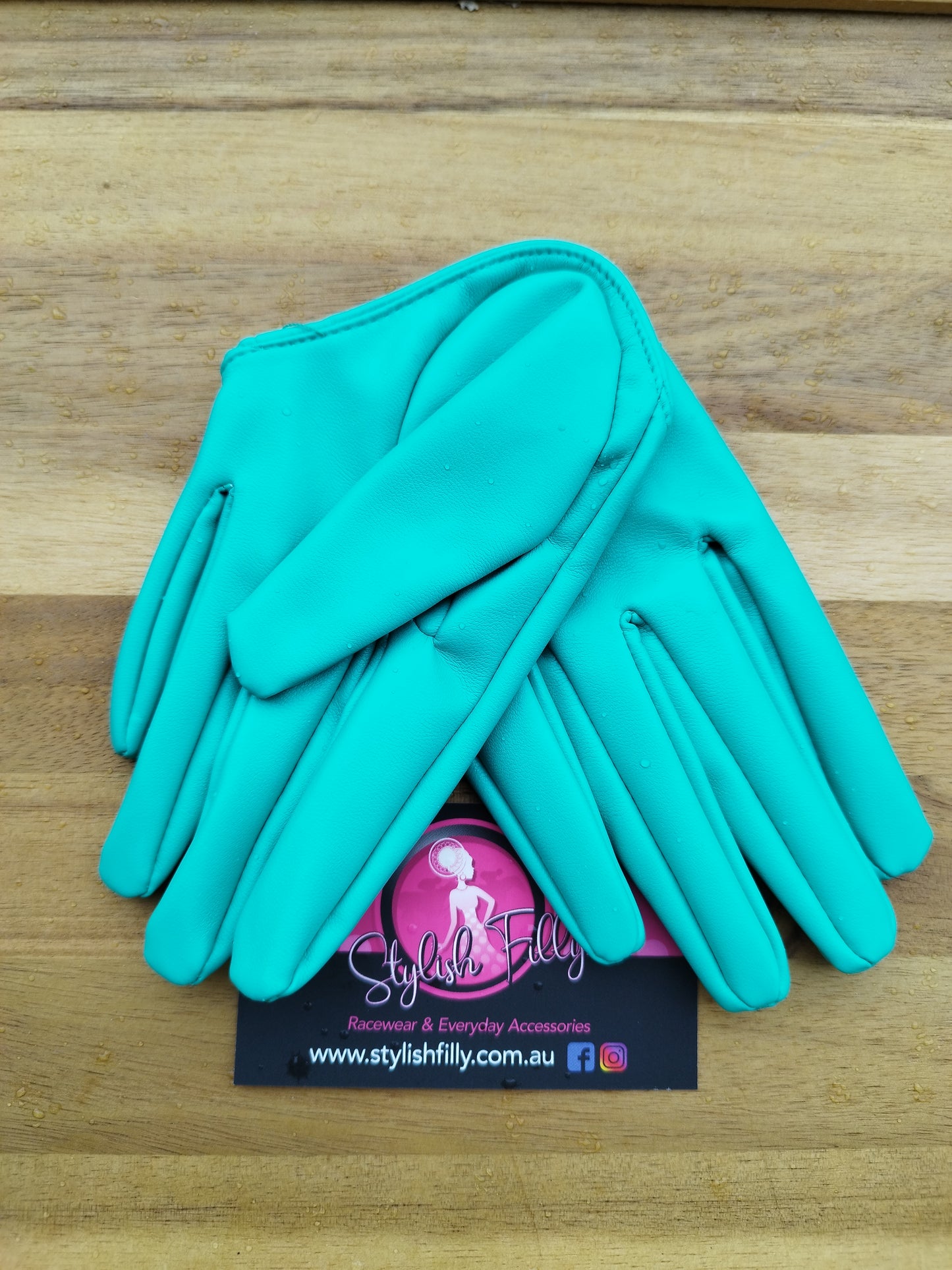 HALF PALM GLOVES (FAUX LEATHER) - 28 colours available