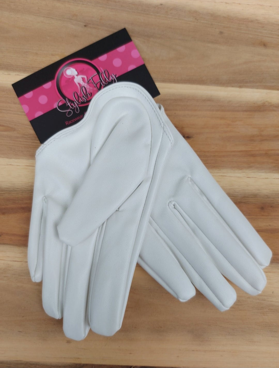 HALF PALM GLOVES (FAUX LEATHER) - other colours available