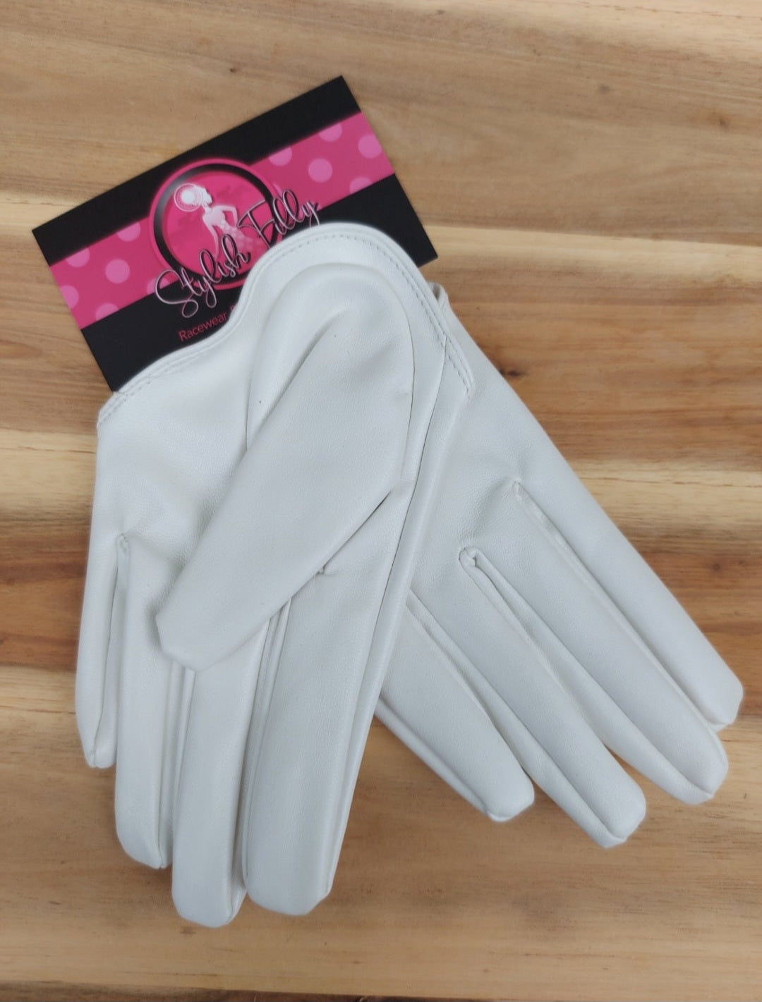 HALF PALM GLOVES (FAUX LEATHER) - 28 colours available