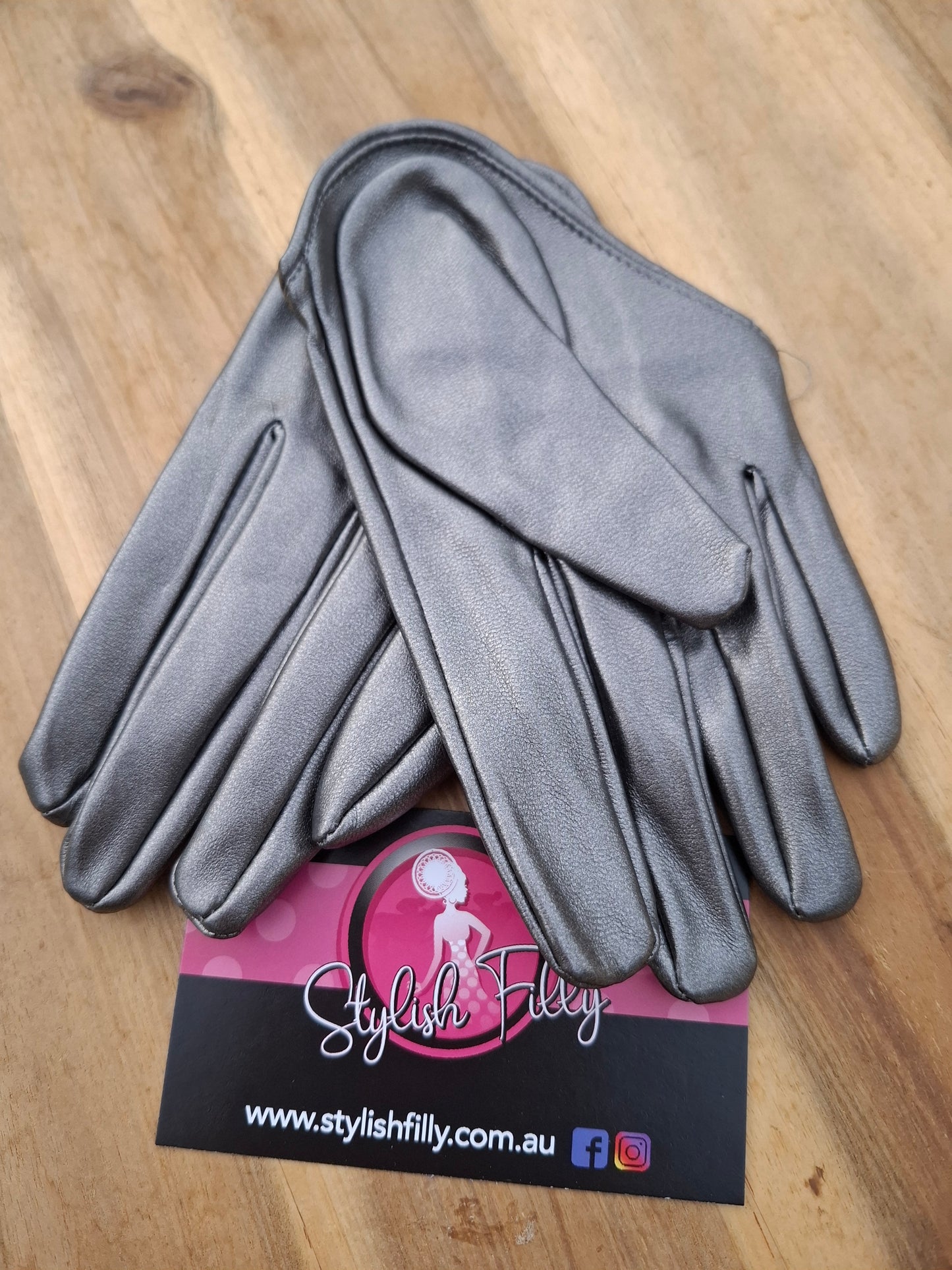 HALF PALM GLOVES (FAUX LEATHER) - 28 colours available