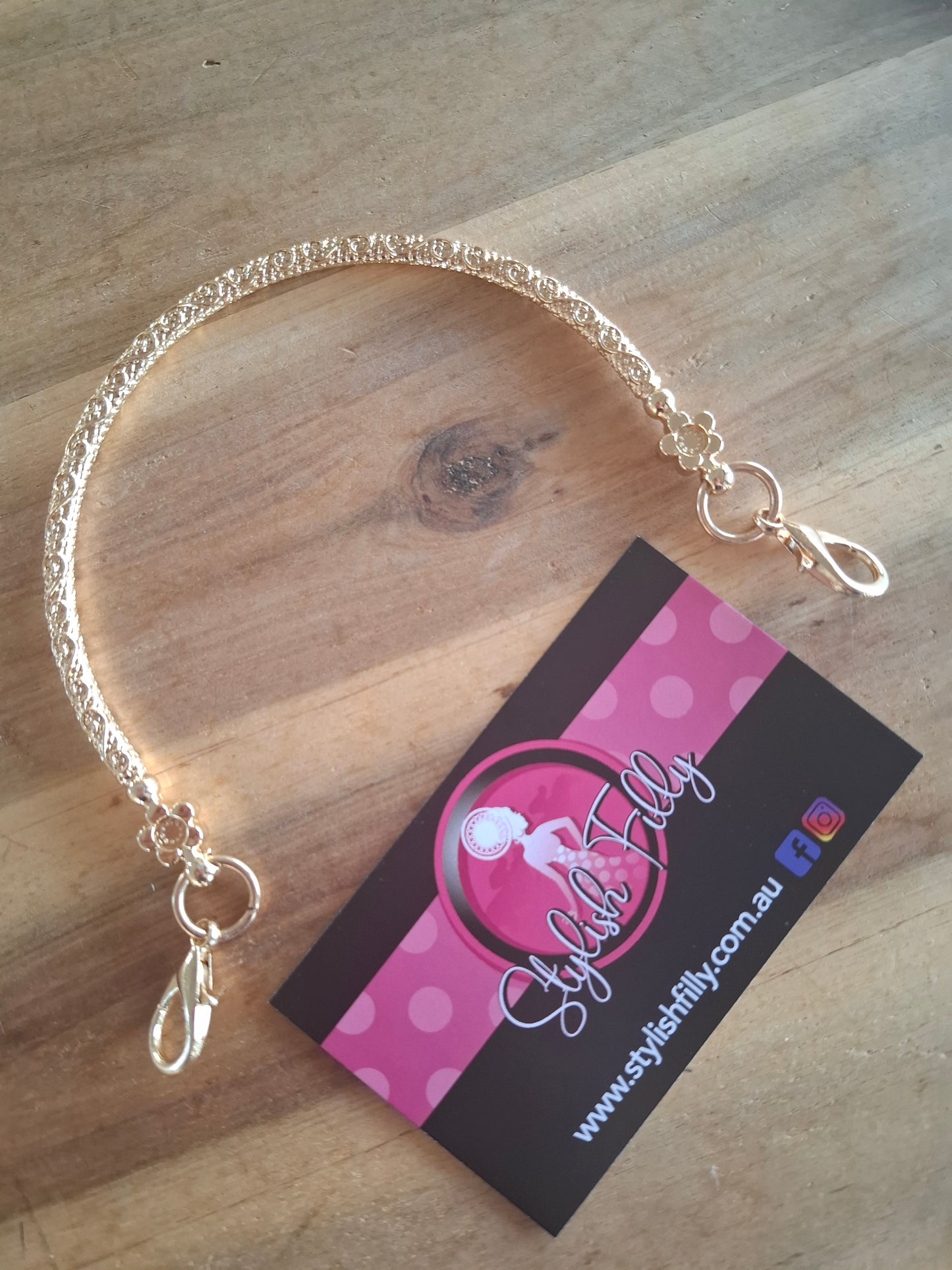 GOLD CLIP-ON TOP HANDLE