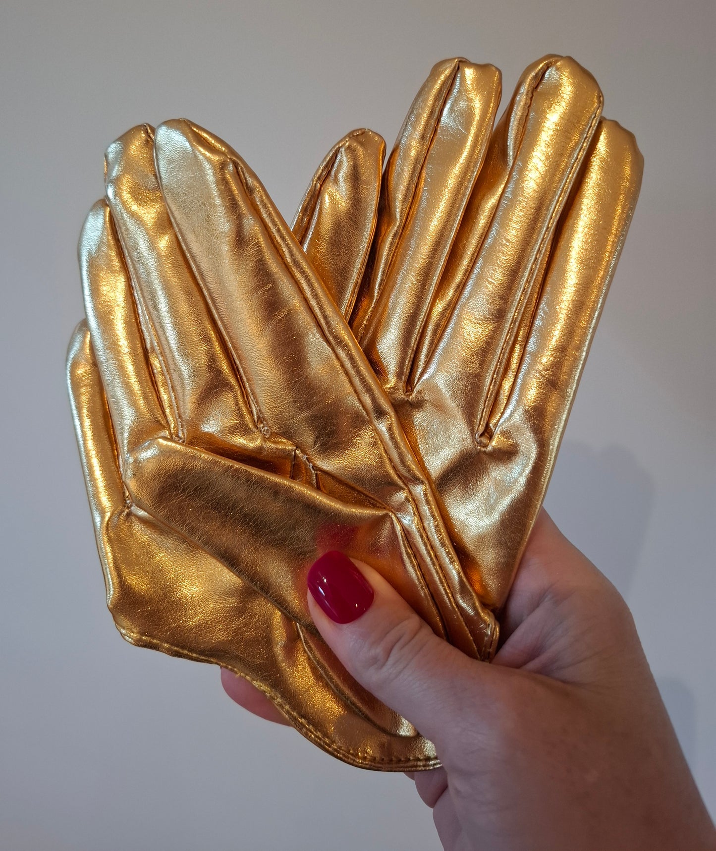 HALF PALM GLOVES (FAUX LEATHER) - 28 colours available