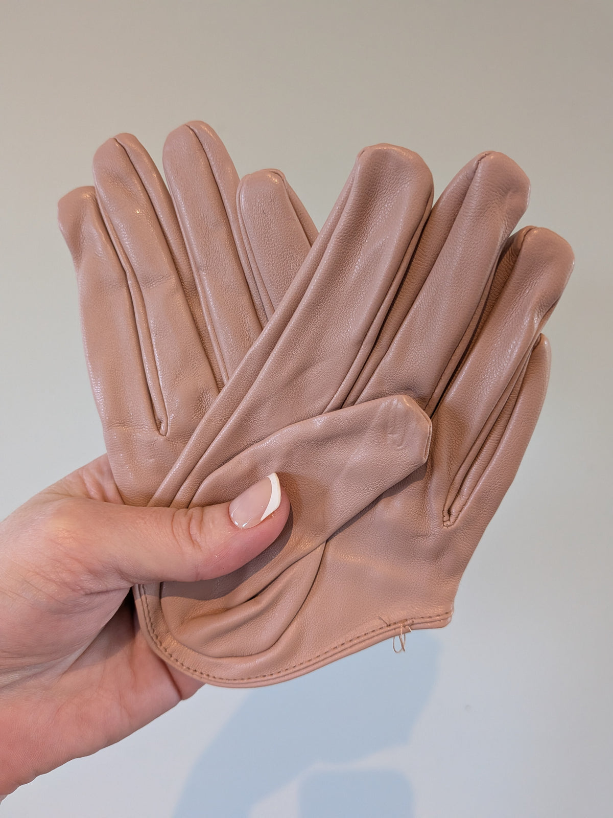 HALF PALM GLOVES (FAUX LEATHER) - 28 colours available