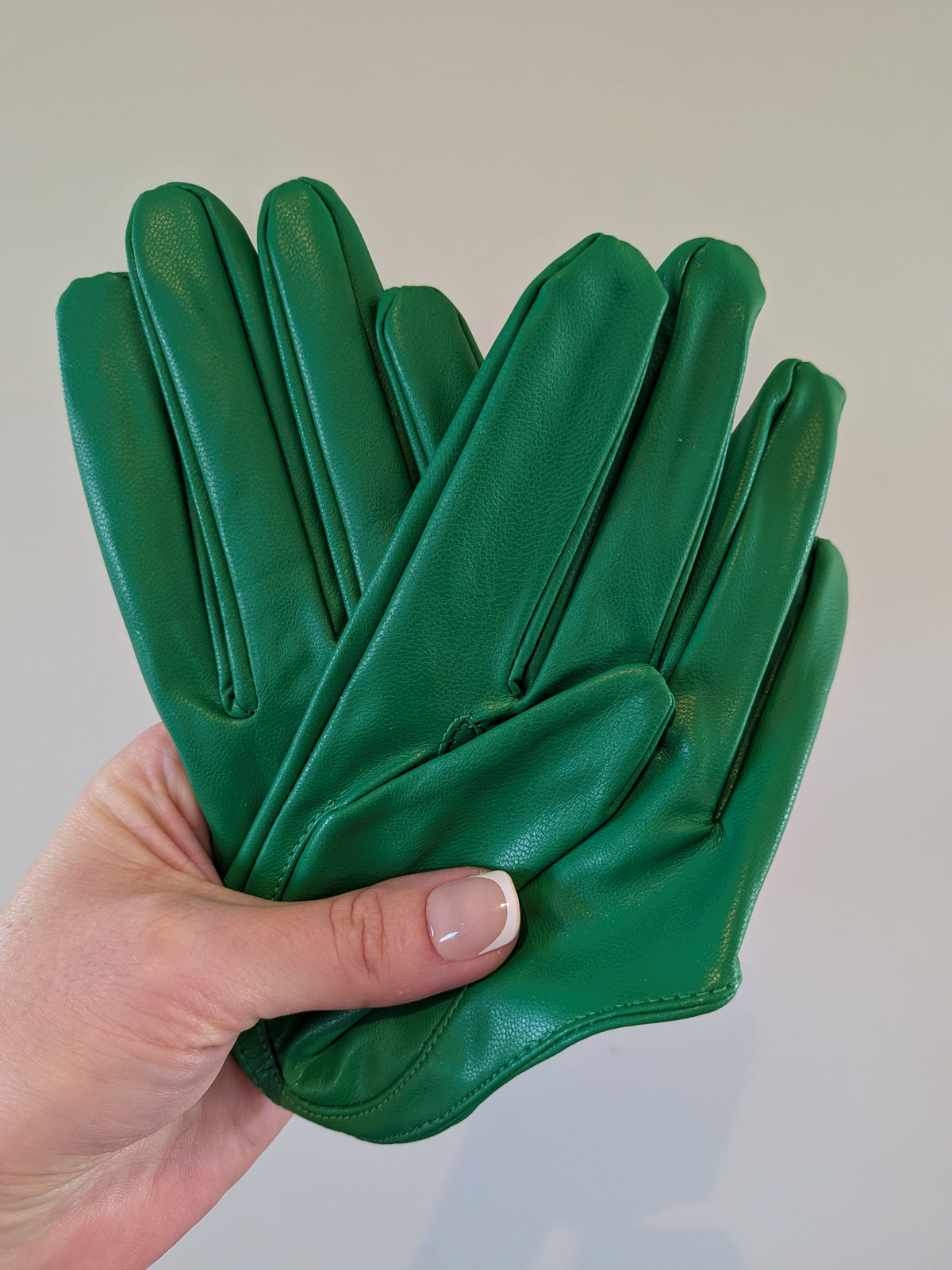 HALF PALM GLOVES (FAUX LEATHER) - 28 colours available