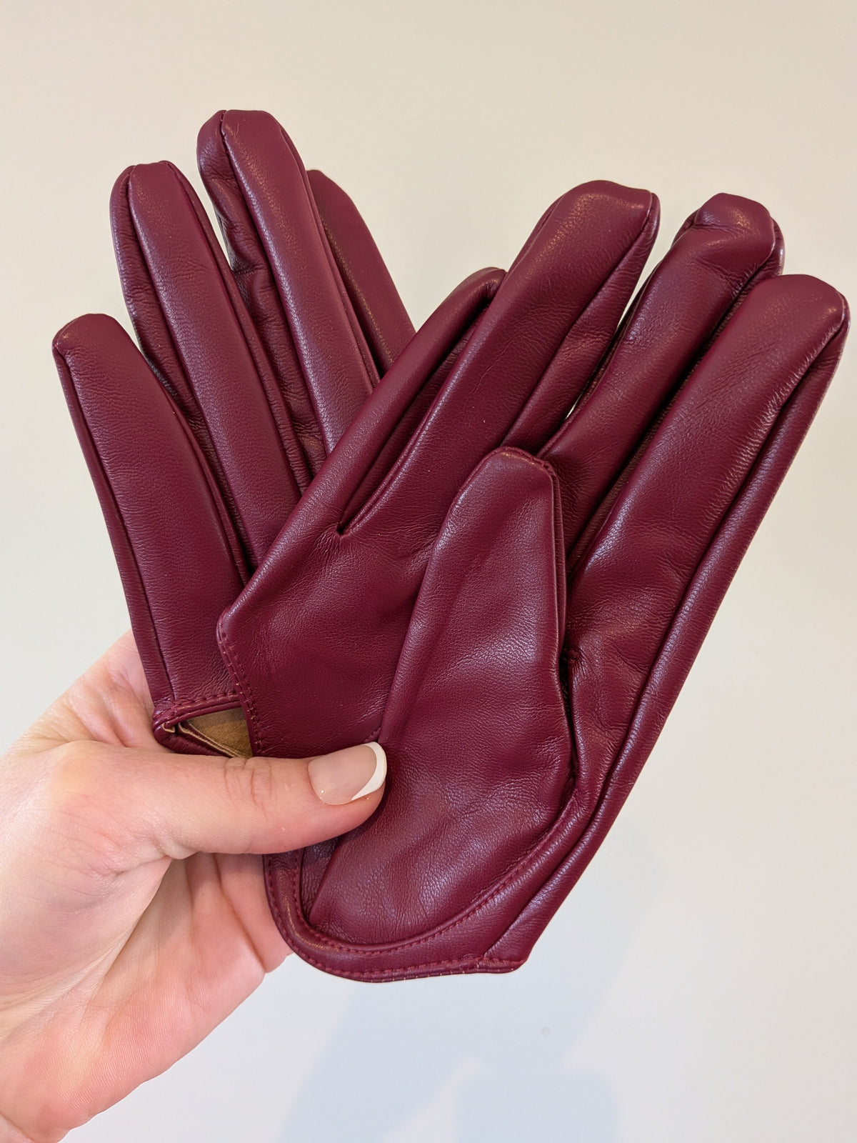 HALF PALM GLOVES (FAUX LEATHER) - 28 colours available