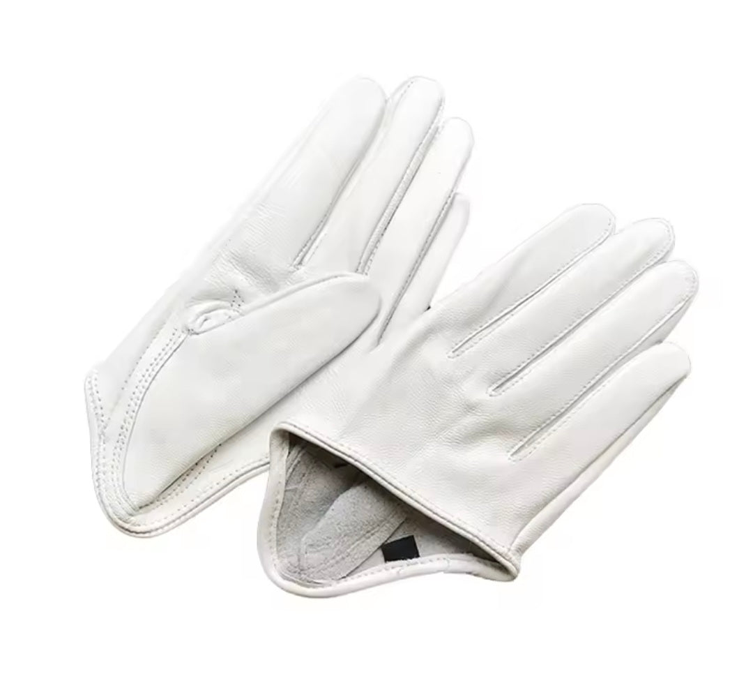 HALF PALM GLOVES (GENUINE LEATHER) - 25 colours available