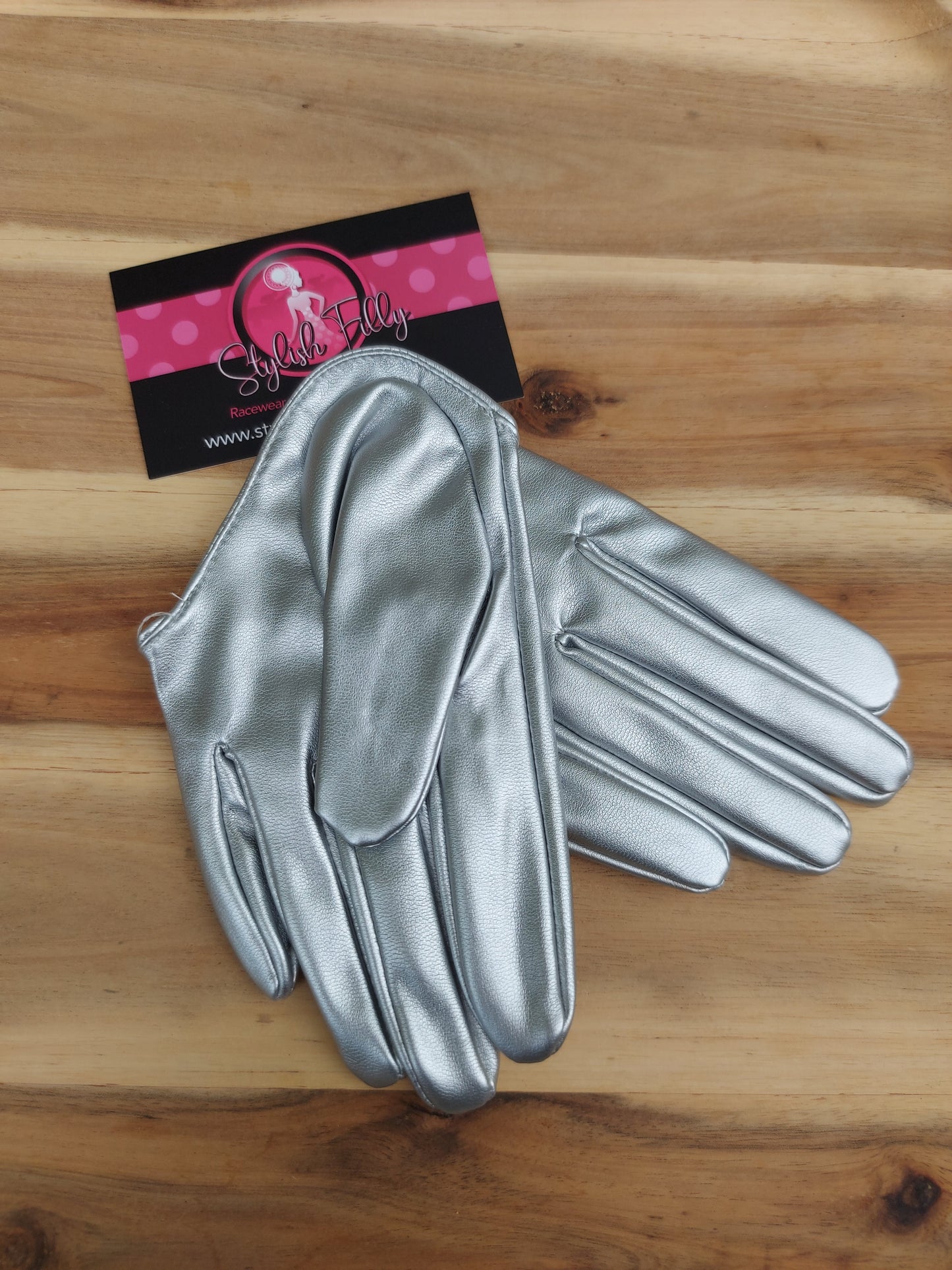 HALF PALM GLOVES (FAUX LEATHER) - 28 colours available