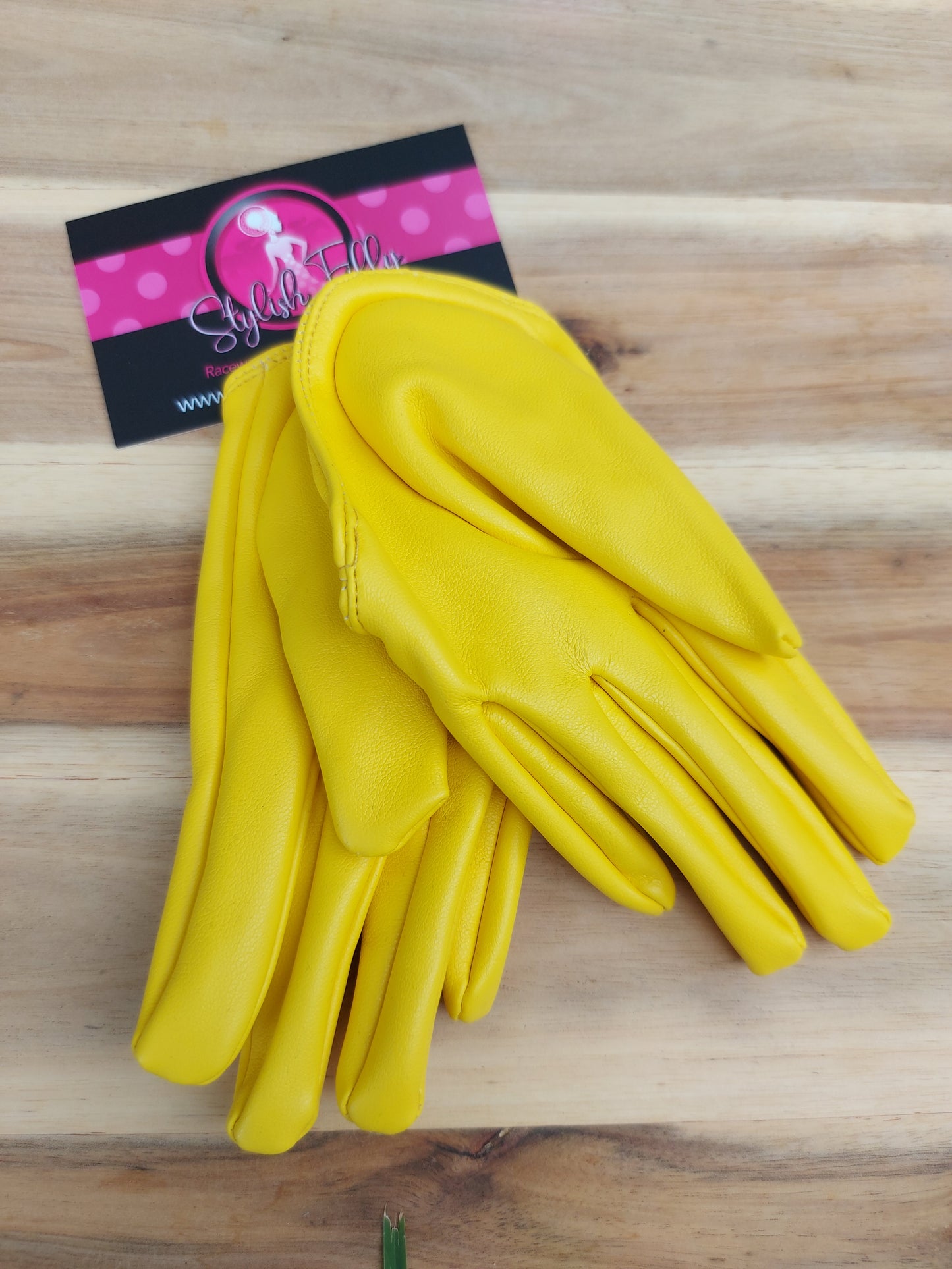 HALF PALM GLOVES (FAUX LEATHER) - 28 colours available