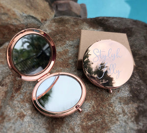 ROSE GOLD MIRROR COMPACT