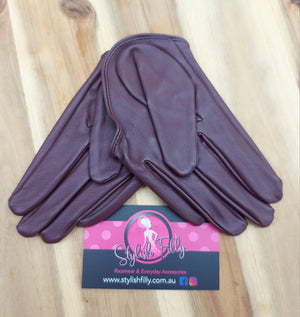 HALF PALM GLOVES (FAUX LEATHER) - other colours available