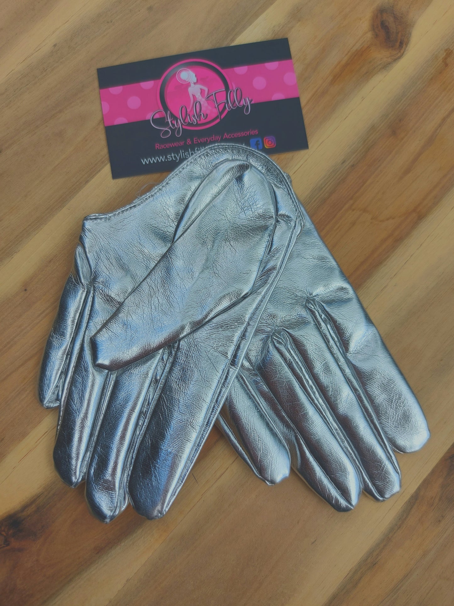 HALF PALM GLOVES (FAUX LEATHER) - 28 colours available