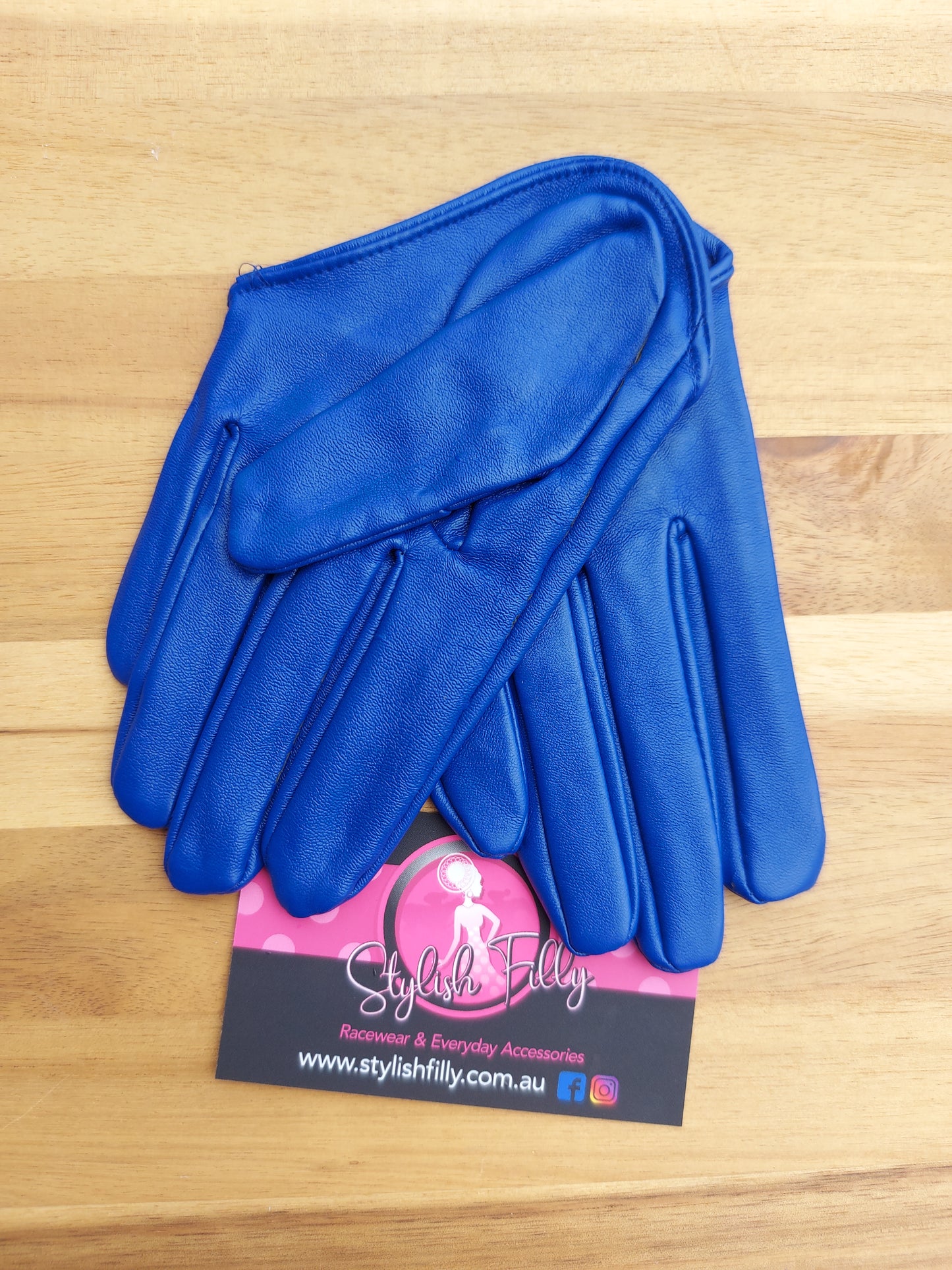 HALF PALM GLOVES (FAUX LEATHER) - 28 colours available